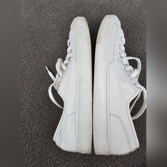 Jack Purell Converse White Leather Sneakers - Picture 3 of 8